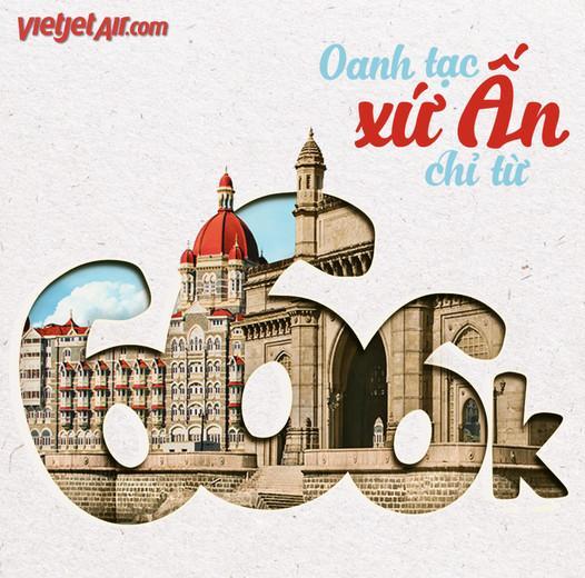 Vé máy bay TPHCM đi Ấn Độ giá rẻ