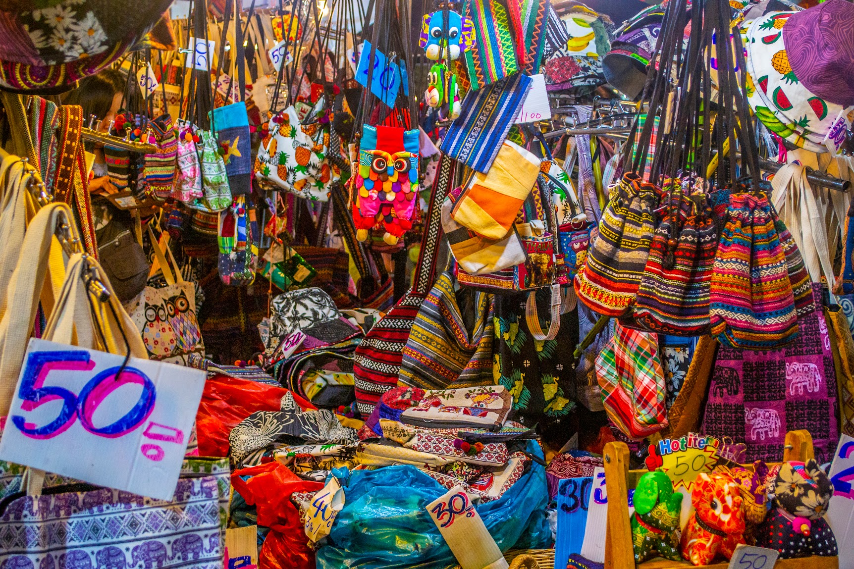 치앙마이의 일요일 야시장