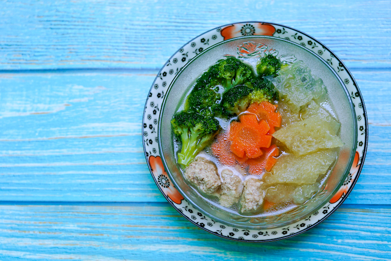 Canh bóng bì lợn