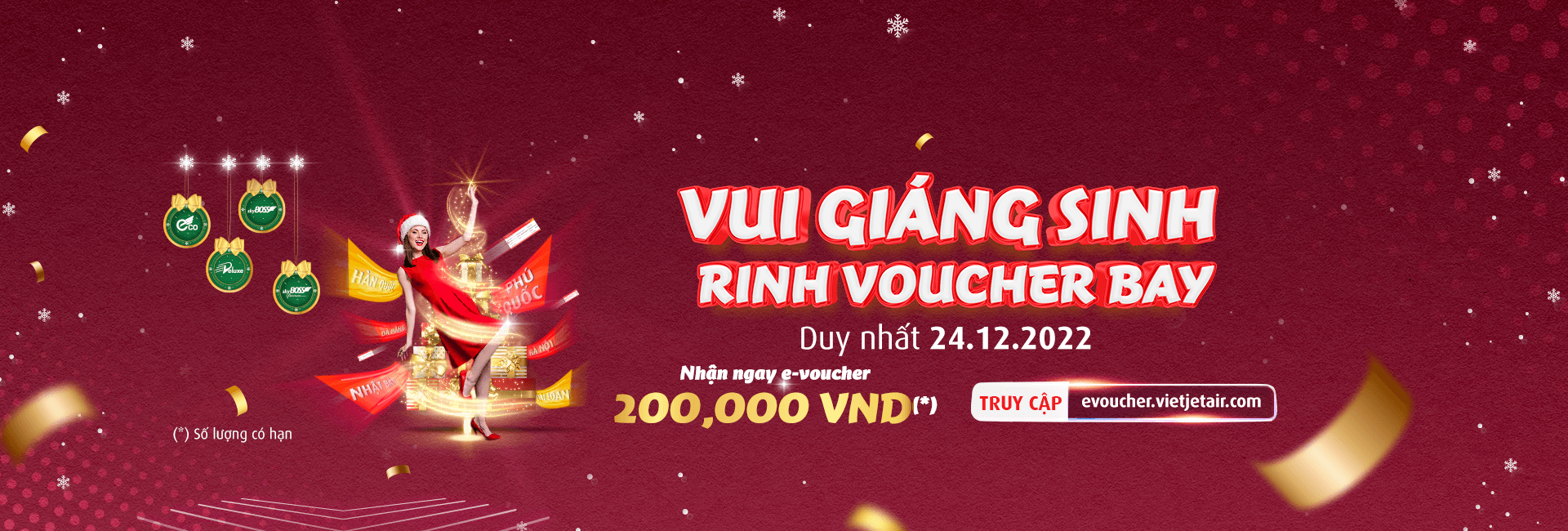 Vui Giáng Sinh, Rinh Voucher Bay