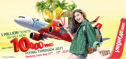 1 Million Tickets On Sale Now, Only From 10,000 Vnd – Flying Through 2021