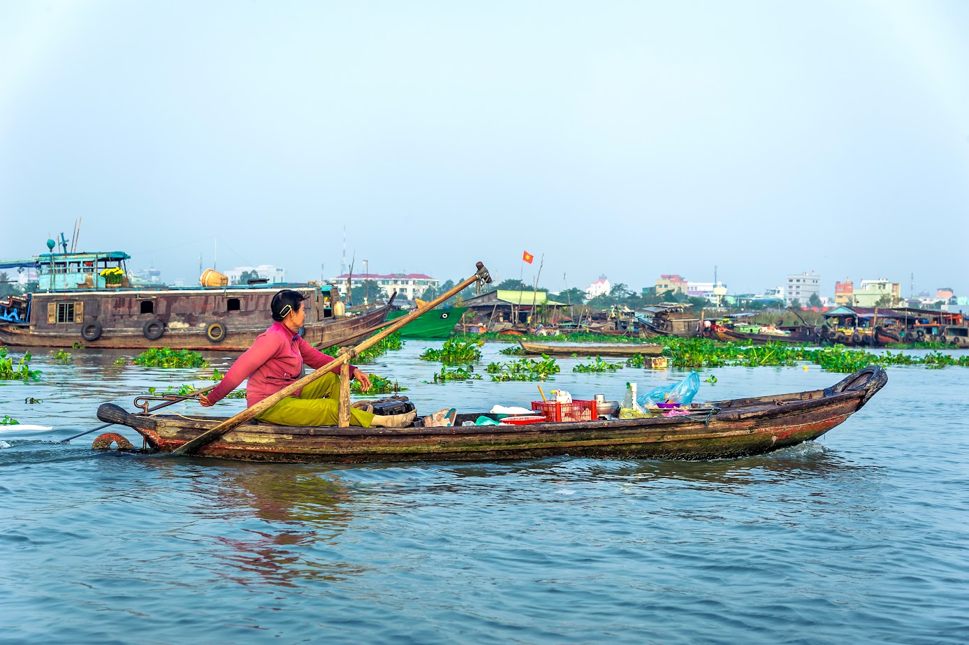 ประสบการณ์ที่ละเอียดที่สุดในการไป Long Xuyen - ตลาดน้ำ An Giang