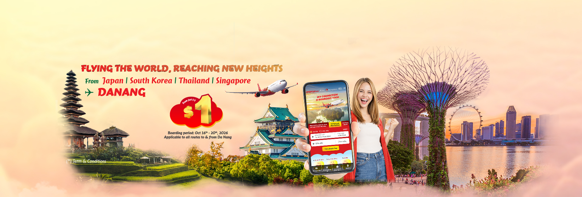 Fly to Da Nang for just $1 (October 16 - 20, 2026)