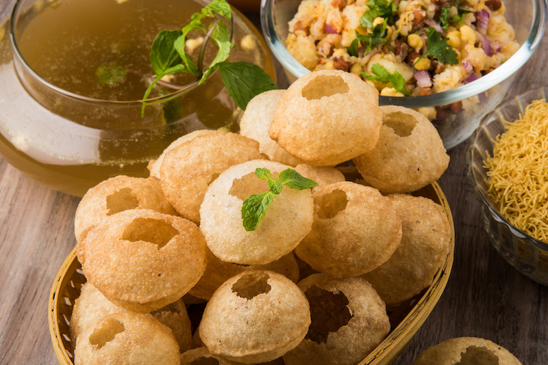 Bánh đường phố Panipuri