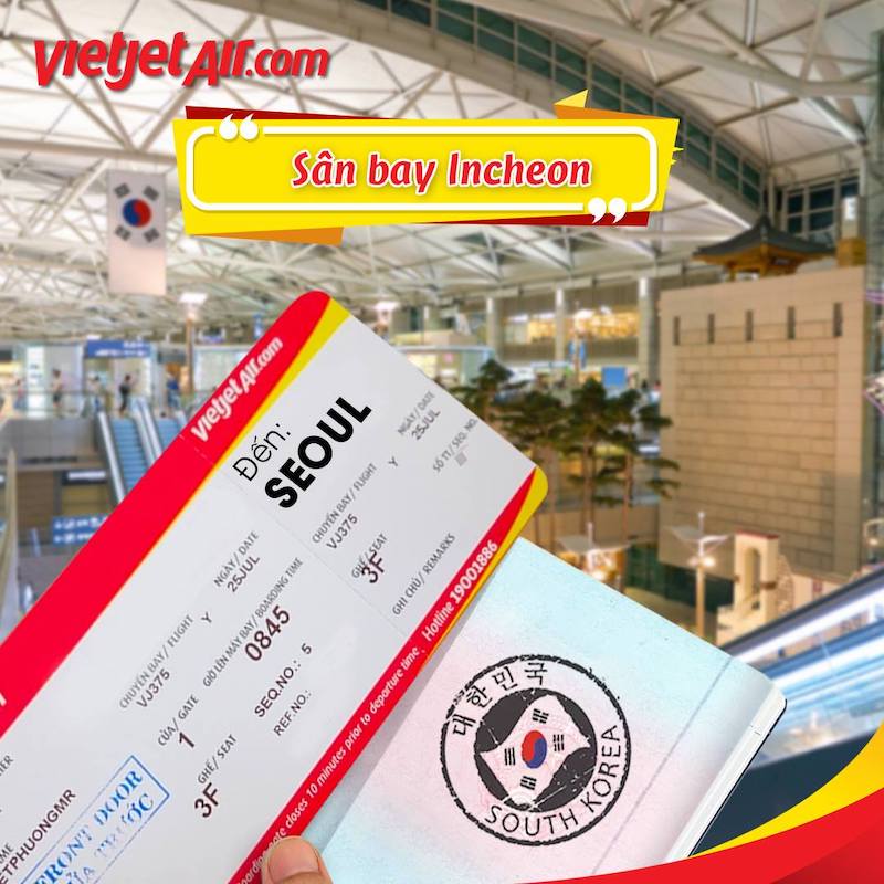 vé máy bay từ Việt Nam đi Incheon