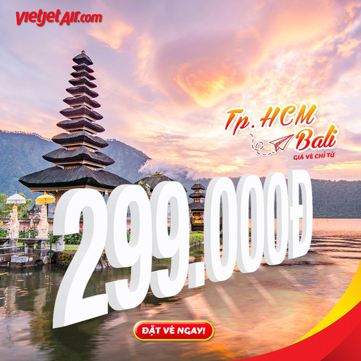 Giá vé máy bay từ Sài Gòn đi Bali
