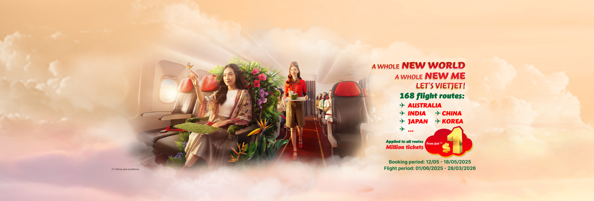 Let's Vietjet to Southest Asia! Additional 20kg checked baggage