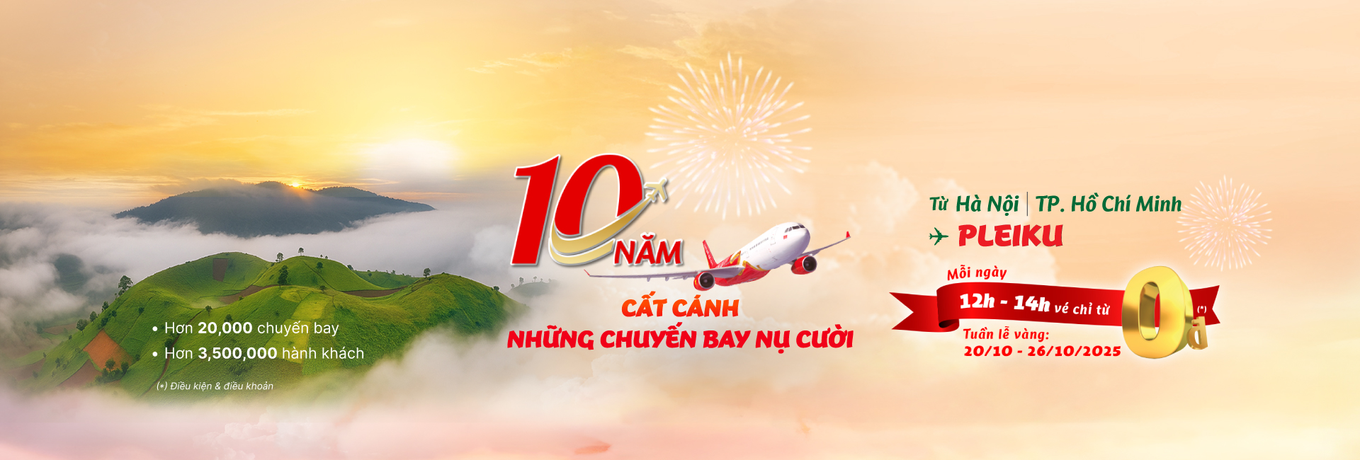 10 năm cất cánh những chuyến bay nụ cười tới Pleiku