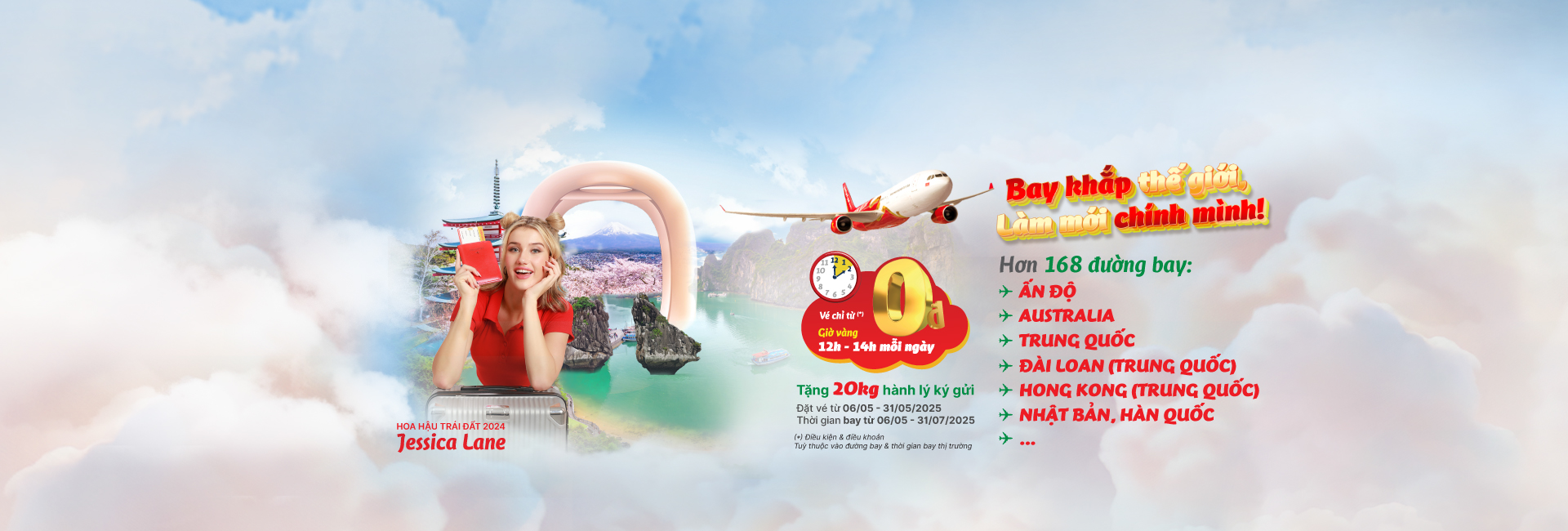 Đông Nam Á gọi mời yêu là phải tới! Tặng 20kg hành lý ký gửi