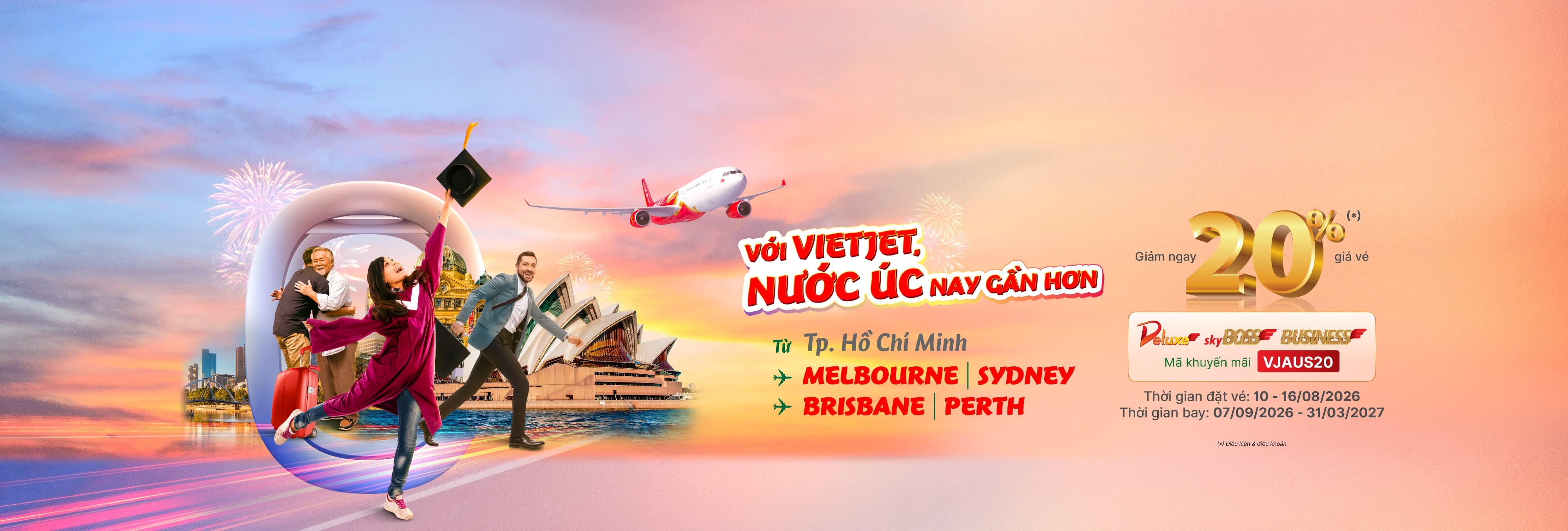Với Vietjet, nước Úc nay gần hơn!