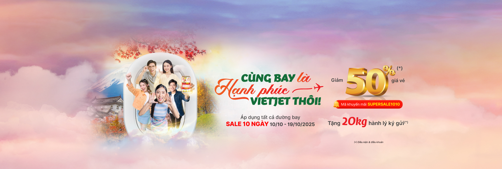 Cùng nhau bay là hạnh phúc, Vietjet thôi!