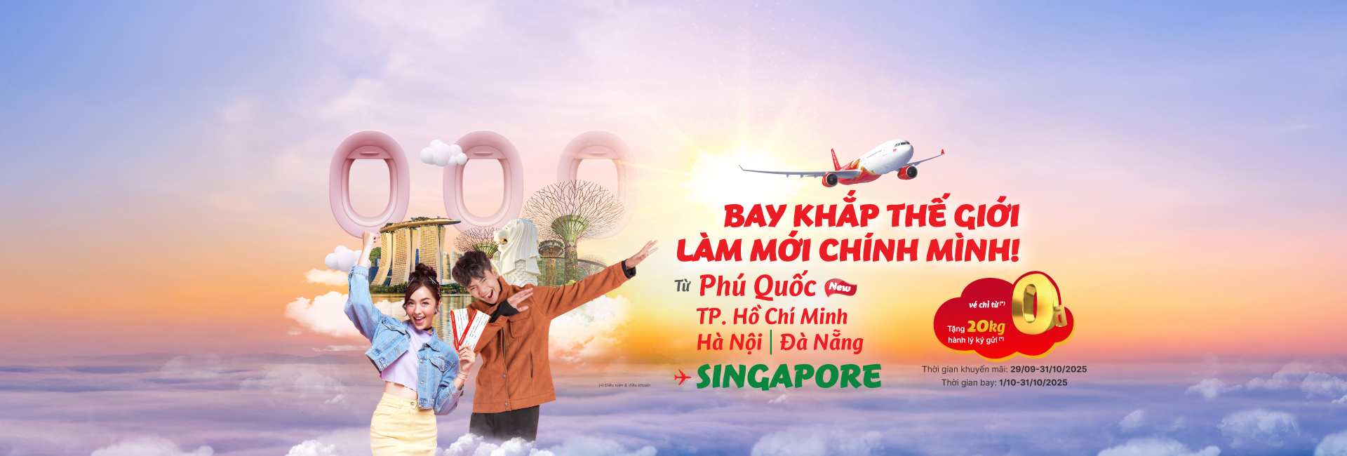 Bay khắp thế giới Làm mới chính mình