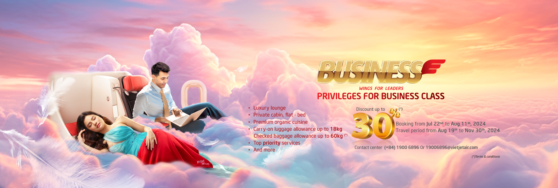 WINGS FOR LEADERS PRIVILEGES FOR BUSINESS CLASS