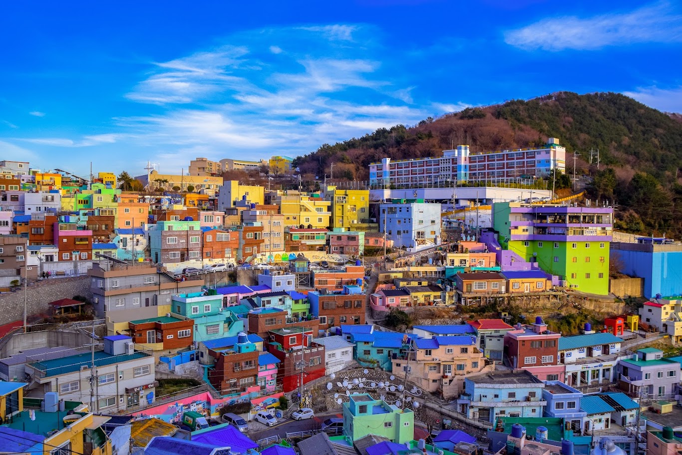 làng bích hoạ Gamcheon Cultural Village
