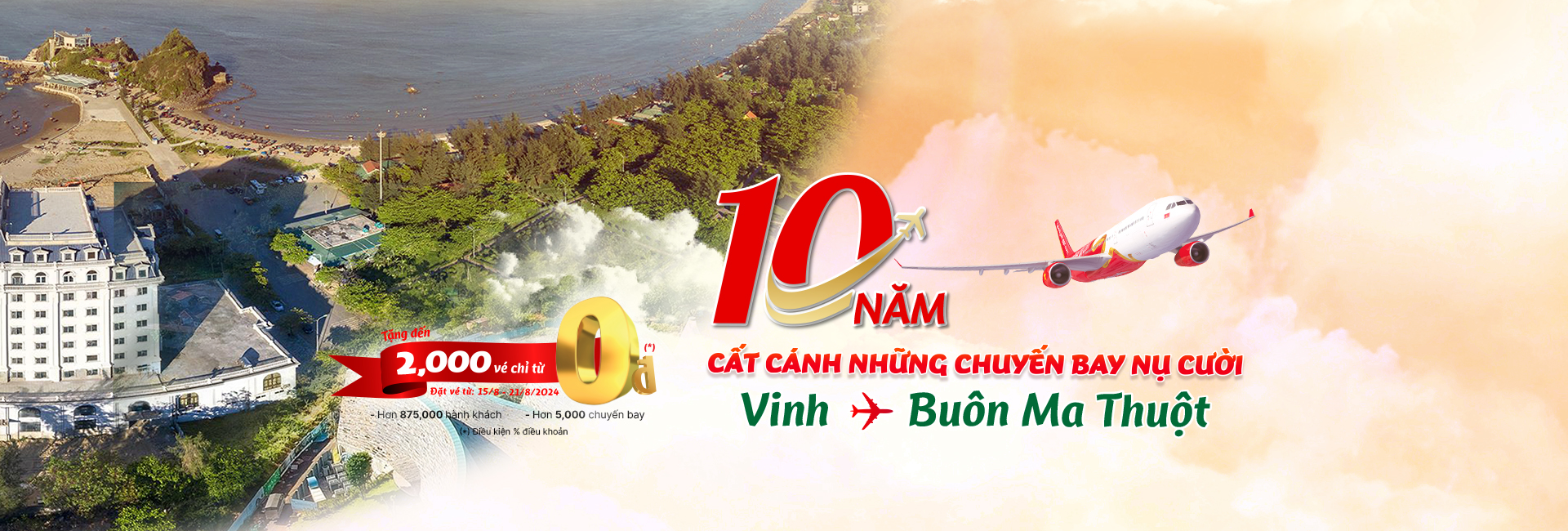 10 NĂM CẤT CÁNH NHỮNG CHUYẾN BAY NỤ CƯỜI VINH - BUÔN MA THUỘT