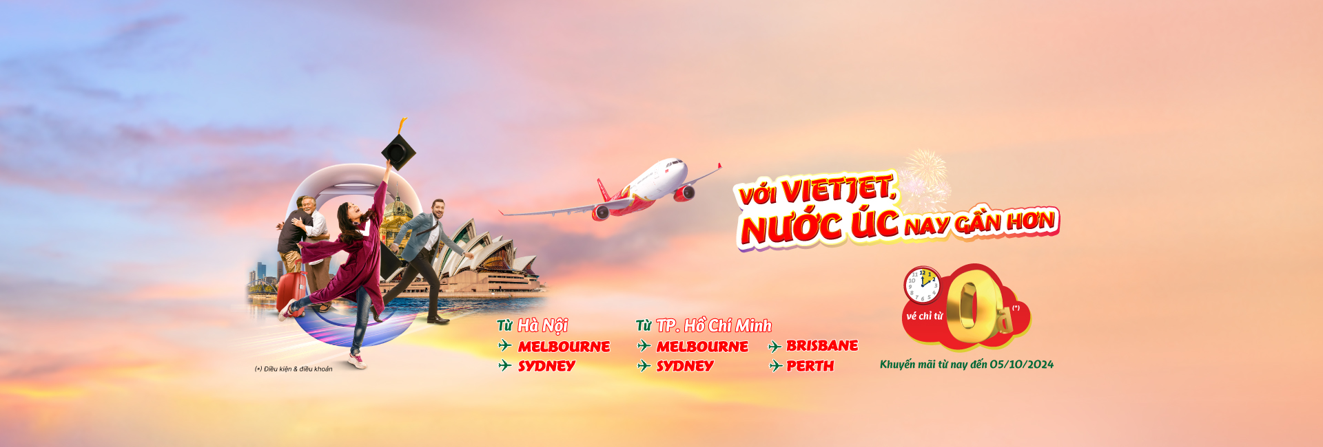 VỚI VIETJET, ÚC NAY GẦN HƠN