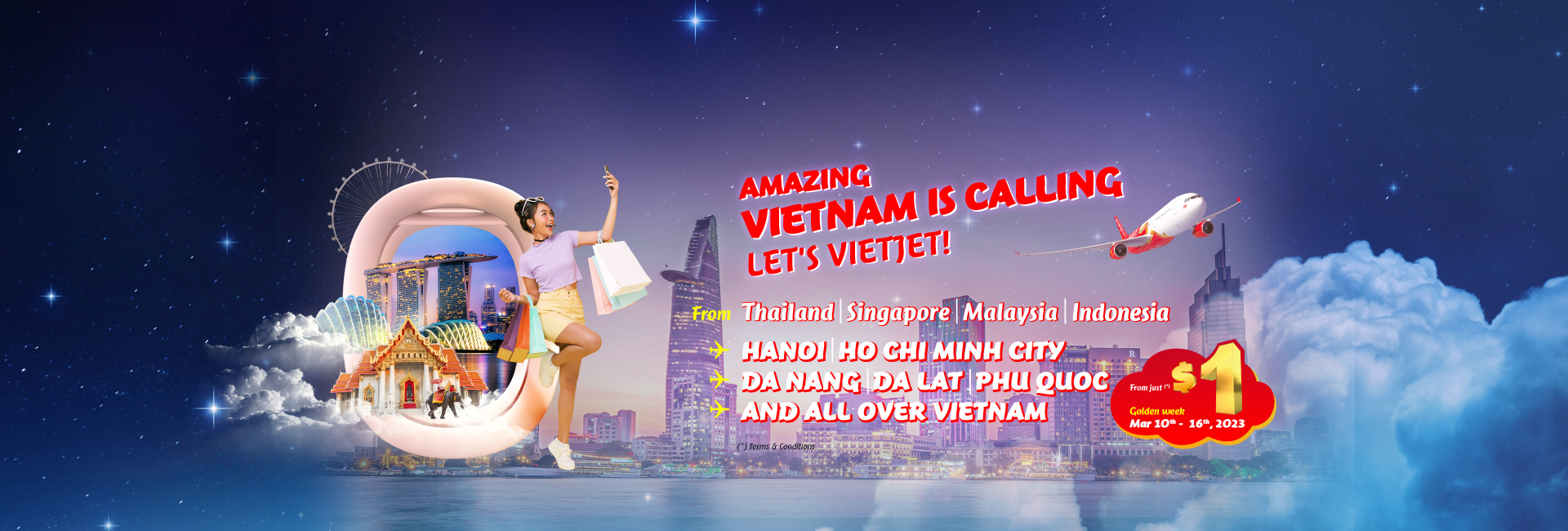 Amazing Vietnam is calling, let's Vietjet