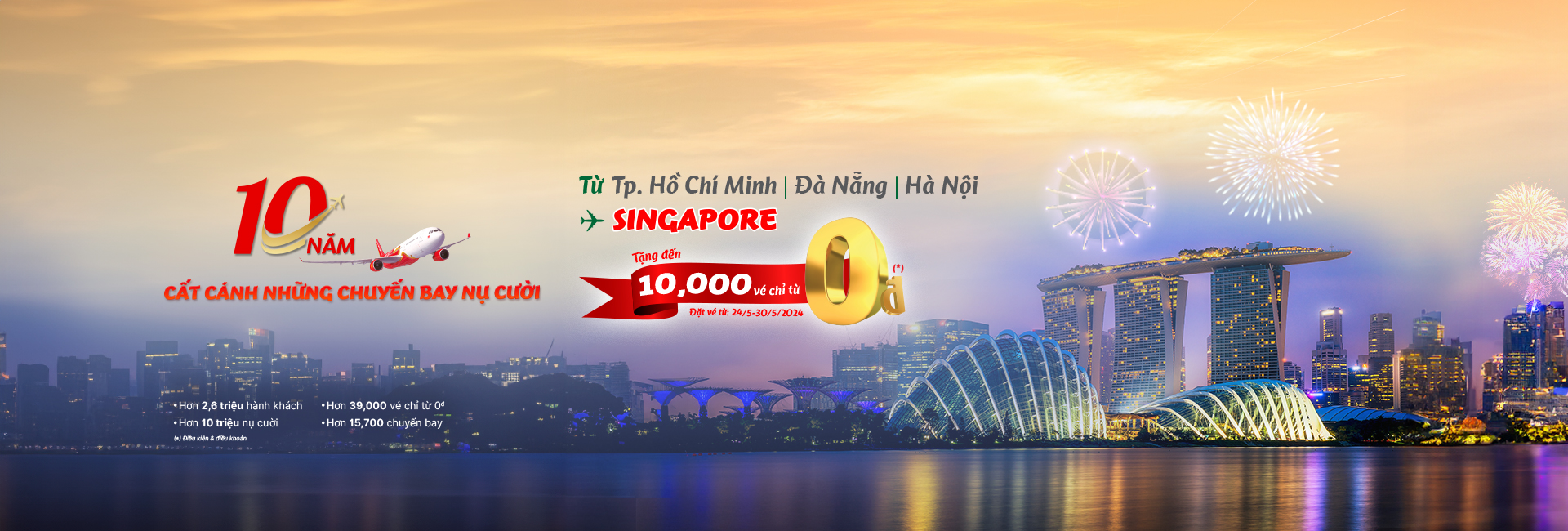 10 NĂM CẤT CÁNH NHỮNG CHUYẾN BAY NỤ CƯỜI