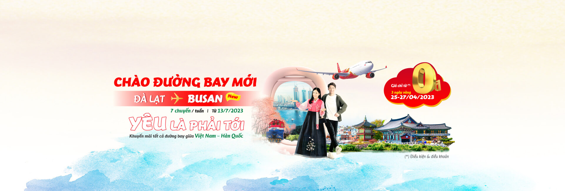 Chào đường bay mới Đà lạt - Busan