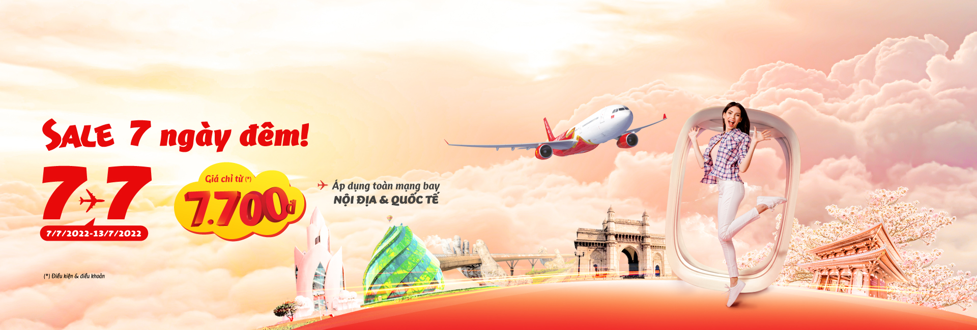SALE 7 NGÀY ĐÊM GIÁ CHỈ TỪ 7,700 ĐỒNG!