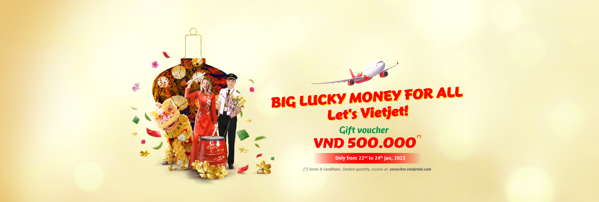 Big Lucky Money for all! Let's Vietjet!