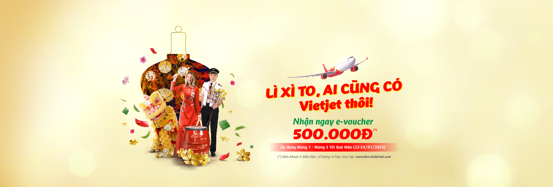 Lì xì to, Ai cũng có! Vietjet thôi!