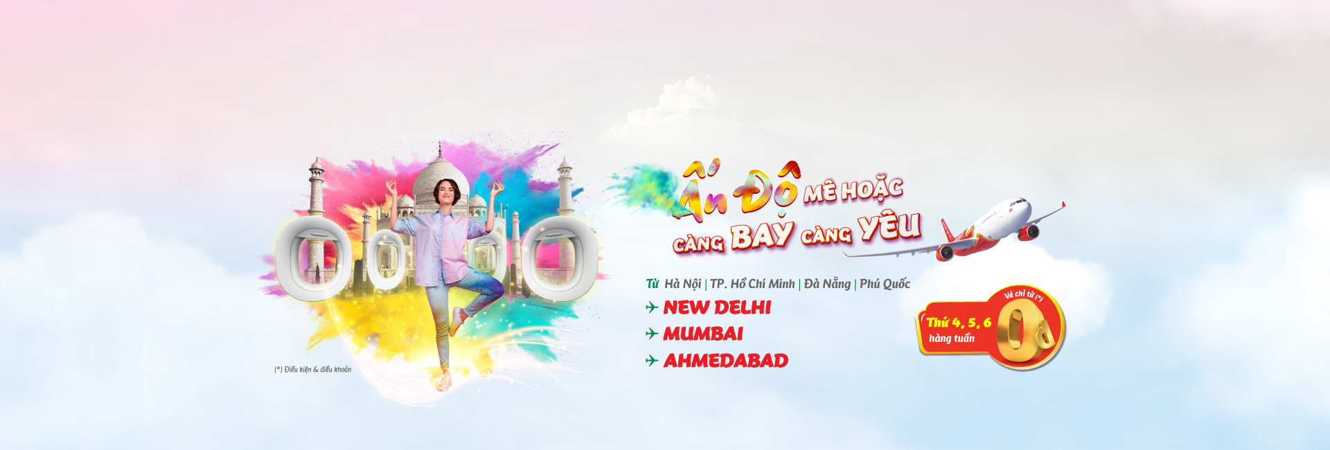 Ấn Độ mê hoặc, càng bay càng yêu chỉ từ 0Đ