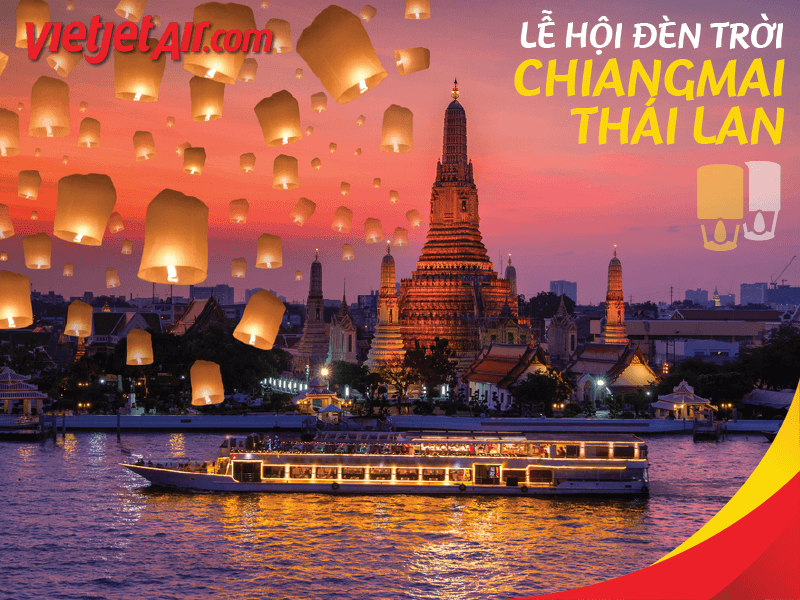 thả đèn trời Chiang Mai