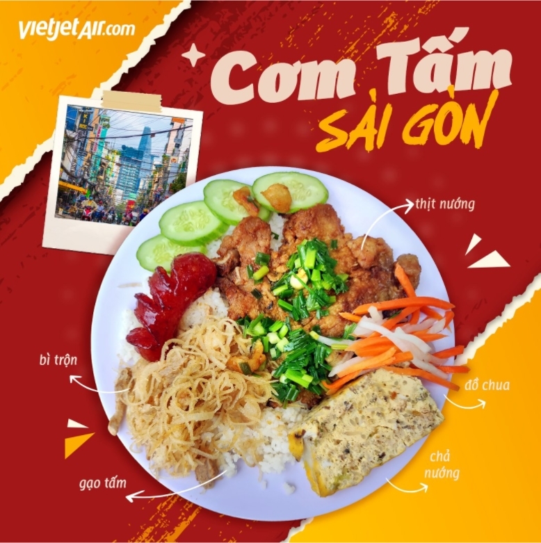 Cơm tấm Sườn Bì Chả