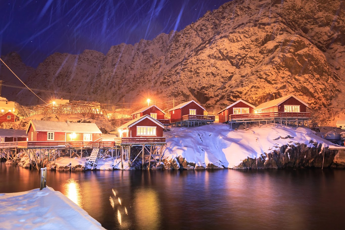 洛弗敦群島的漁村