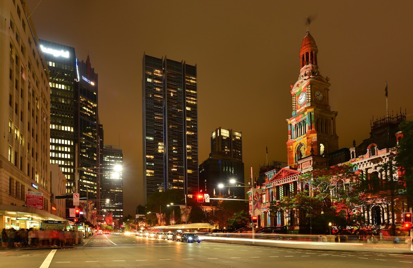 Một phần thành phố Sydney sôi động mùa Noel.