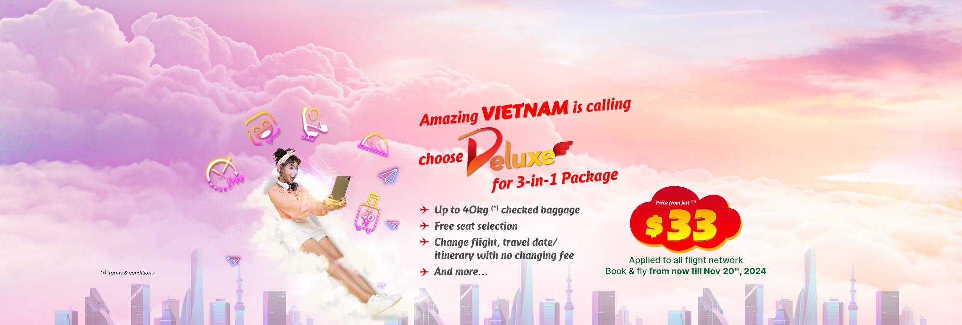 Amazing Vietnam is calling, choose Deluxe for 3-in-1 Package