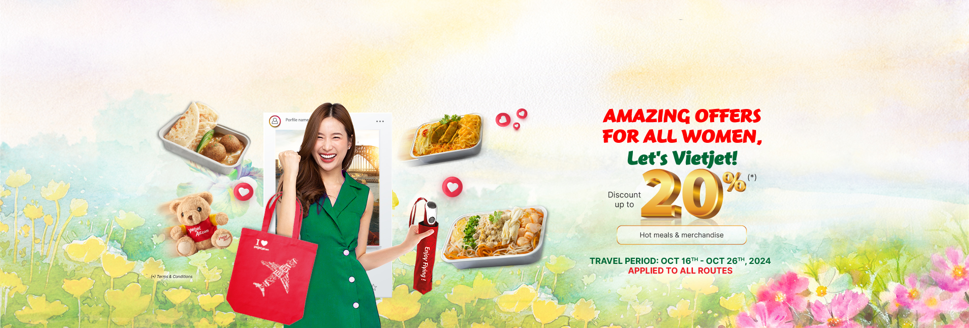 AMAZING OFFERS FOR ALL WOMEN, LET'S VIETJET!