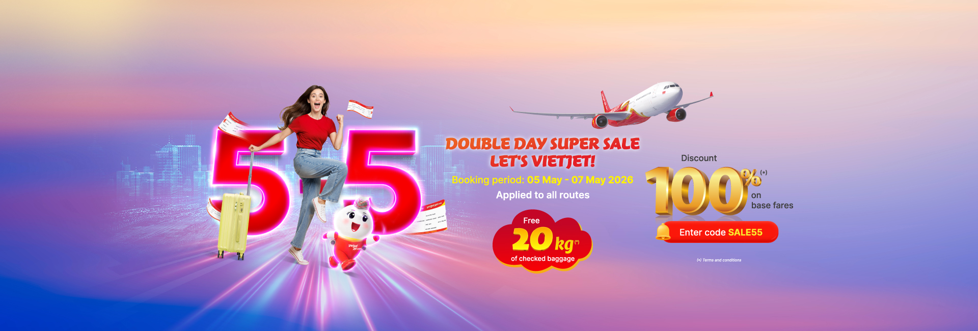 Double Day - Super Sale. Let's Vietjet