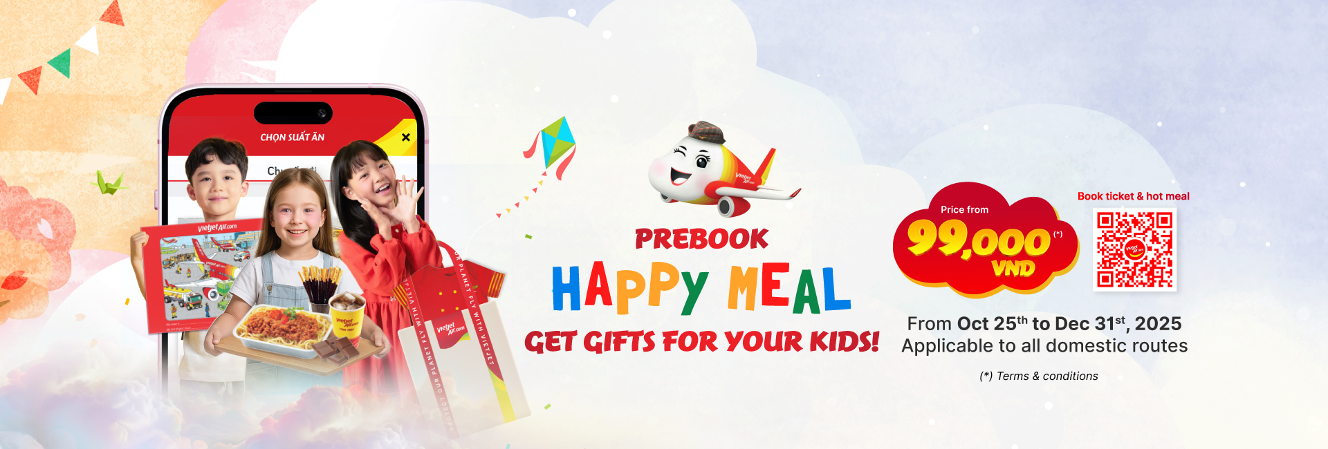 Prebook Happy Meal, kids get sweet deals