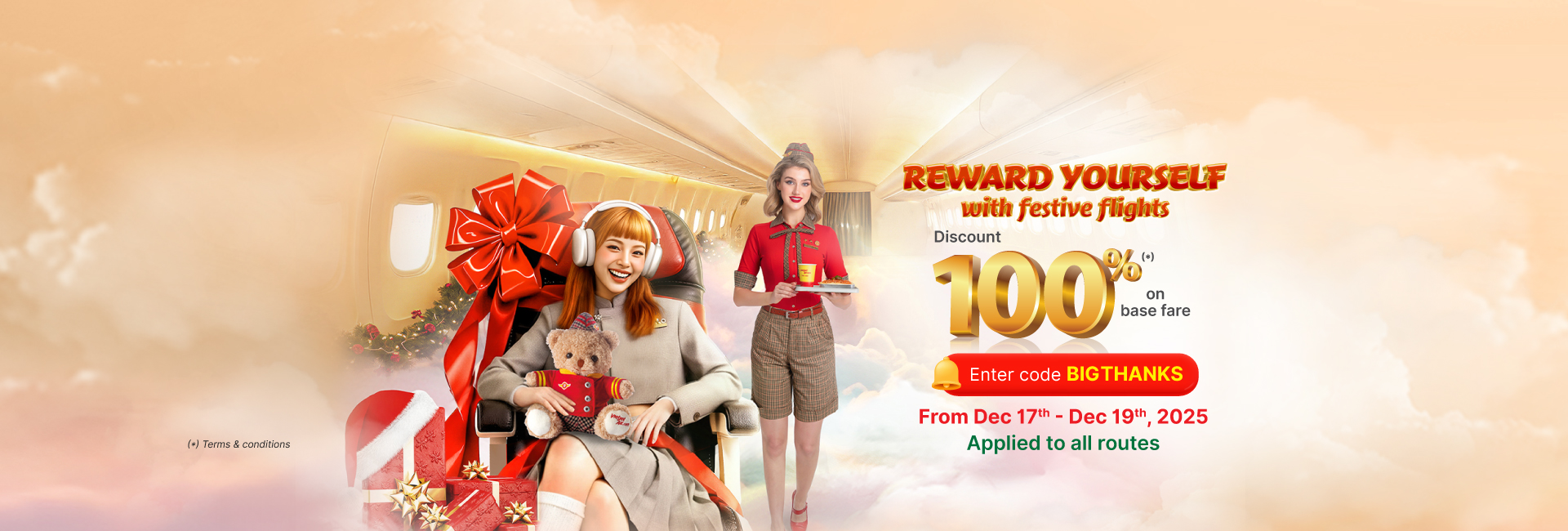 Reward yourself with festive flights