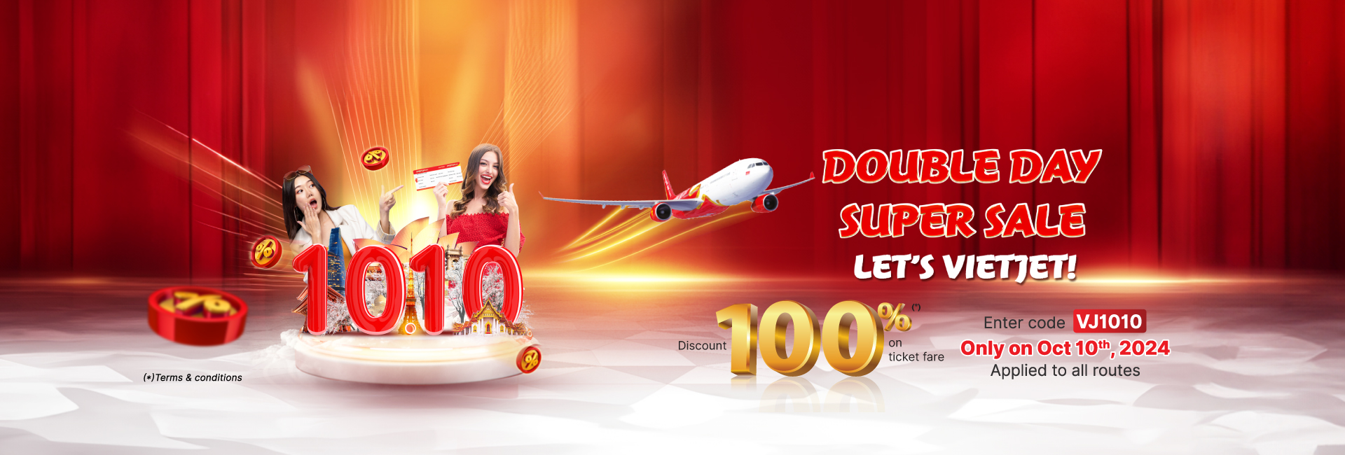 Double Day, Super sale, Let's Vietjet!
