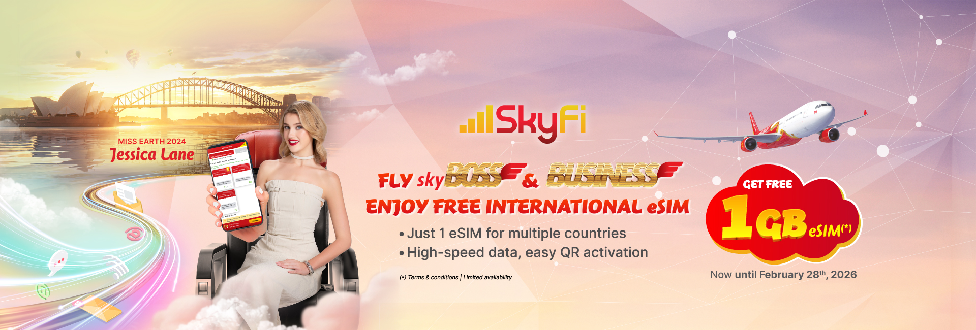Fly Business, Skyboss – Enjoy free international eSIM