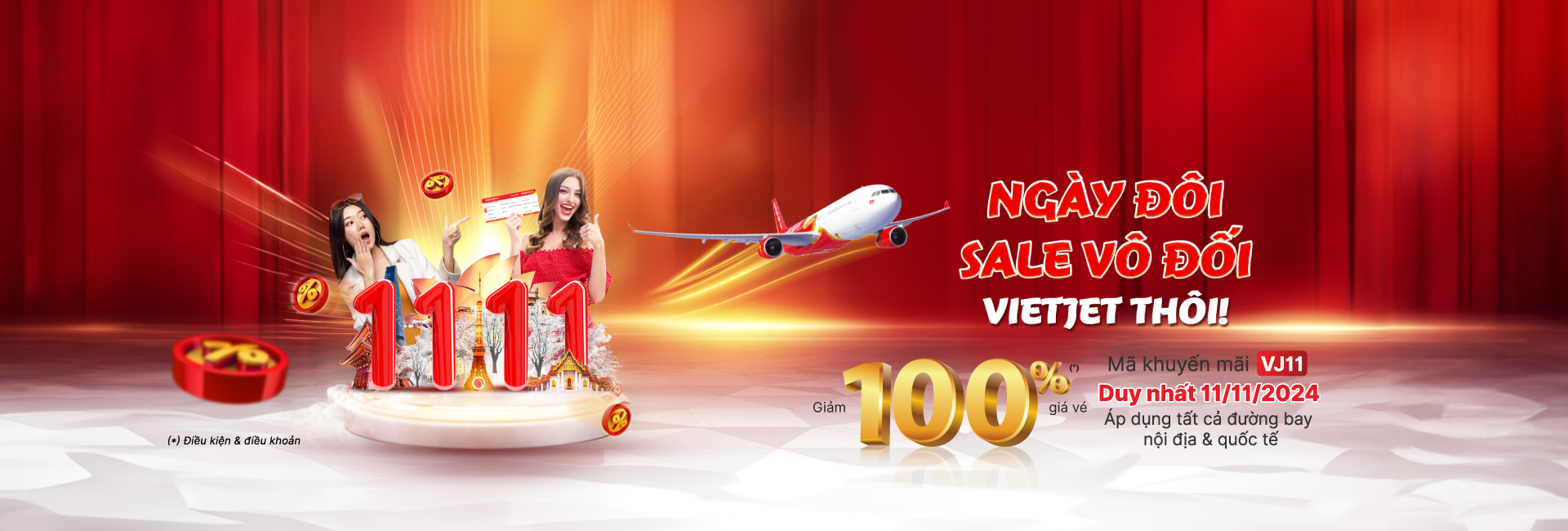 Ngày đôi, Sale vô đối, Vietjet thôi!