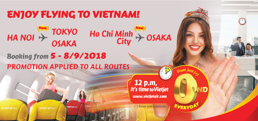 Enjoy Flying To Vietnam!