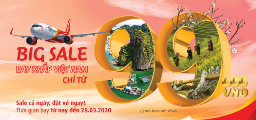 Big Sale – Bay Khắp Việt Nam