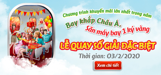 Lễ Quay Số Giải Đặc Biệt, Chương Trình Khuyến Mãi “Bay Khắp Châu Á, Săn Máy Bay 1kg Vàng”