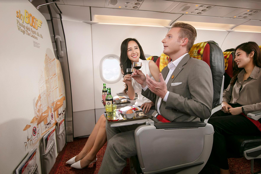 ベトジェット、デラックスクラスの航空券を新設、 スカイボスサービスをアップグレード