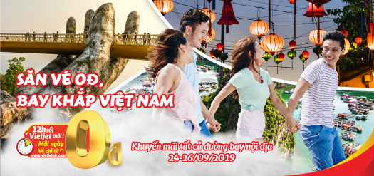 Săn Vé 0 Đồng, Bay Khắp Việt Nam