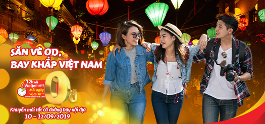 Săn Vé 0 Đồng, Bay Khắp Việt Nam