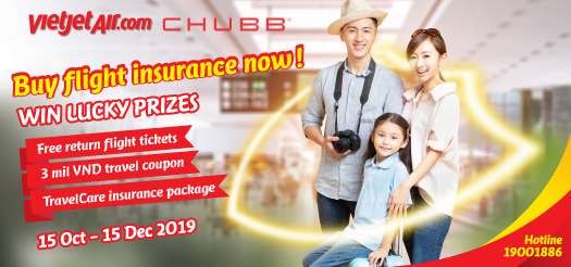 Buy Flight Insurance, Win Vietjet Ticket