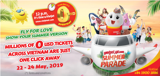 Fly For Love, Show Your Summer Version - Millions Of 0 Vnd Tickets Across Vietnam Are Just One Click Away
