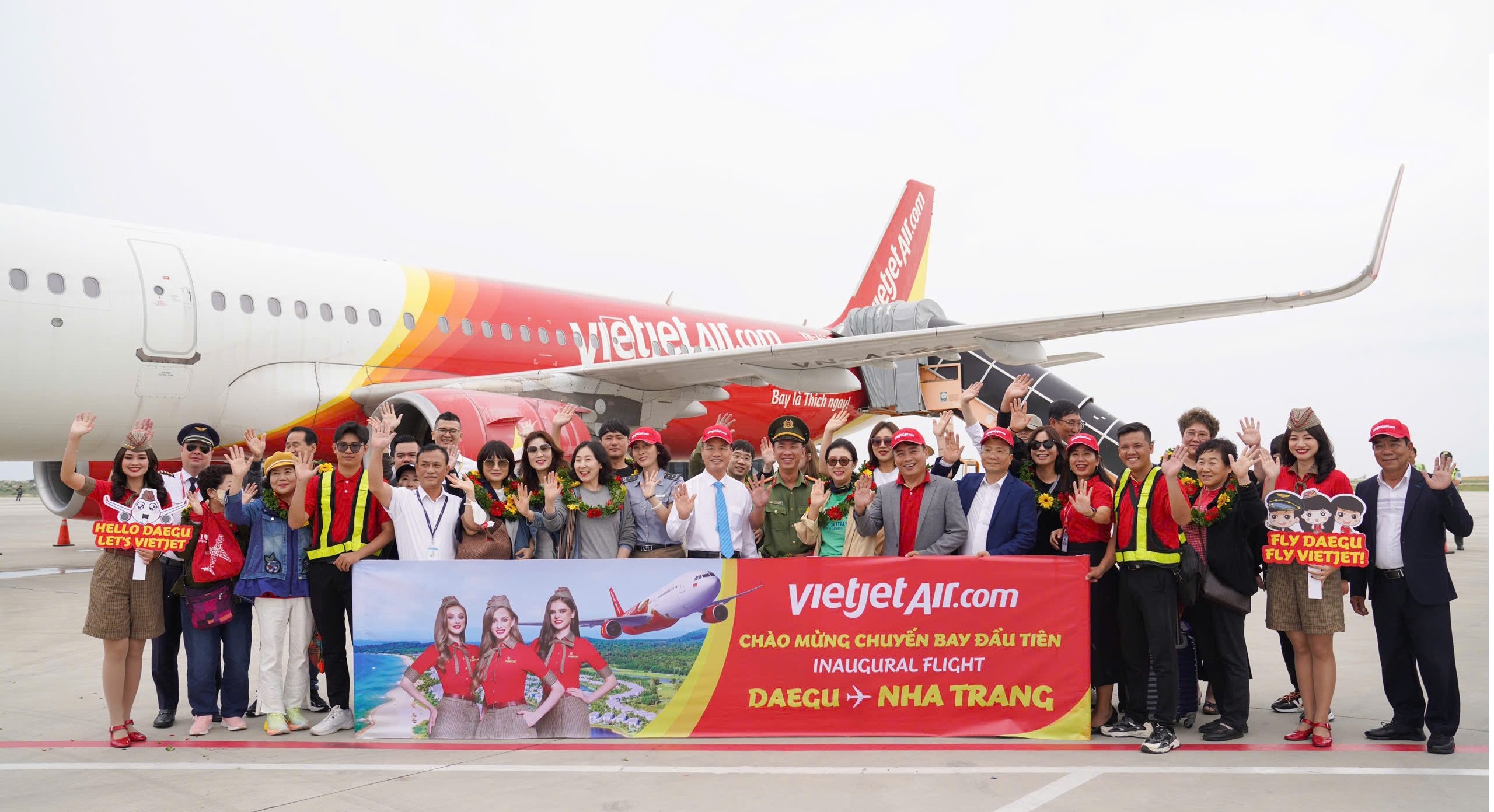 Vietjet khai trương đường bay Daegu – Nha Trang, nối gần hơn hai thiên đường du lịch Việt – Hàn