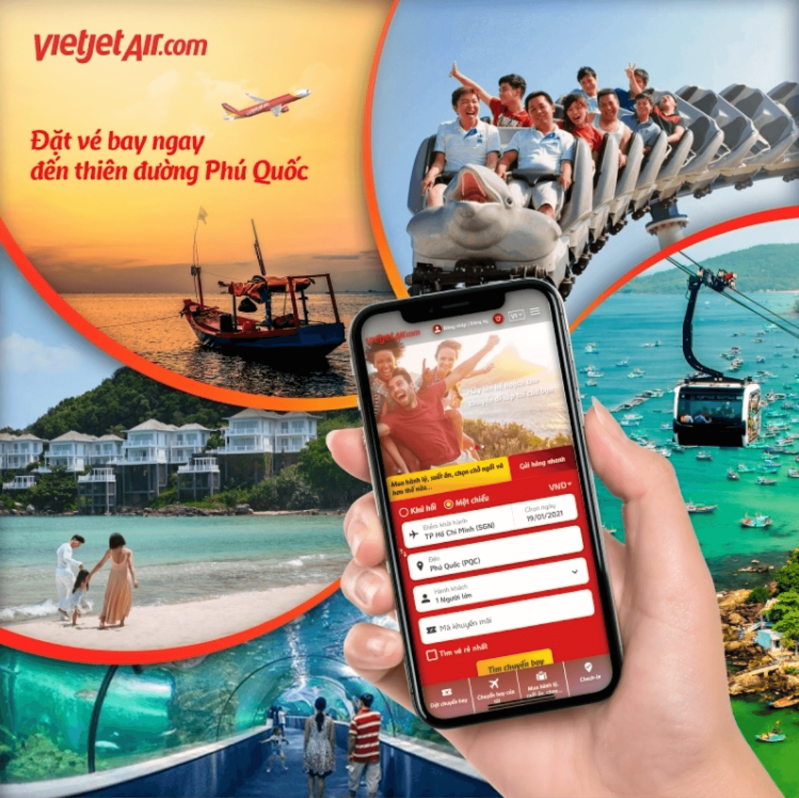 Đặt vé đi Phú Quốc