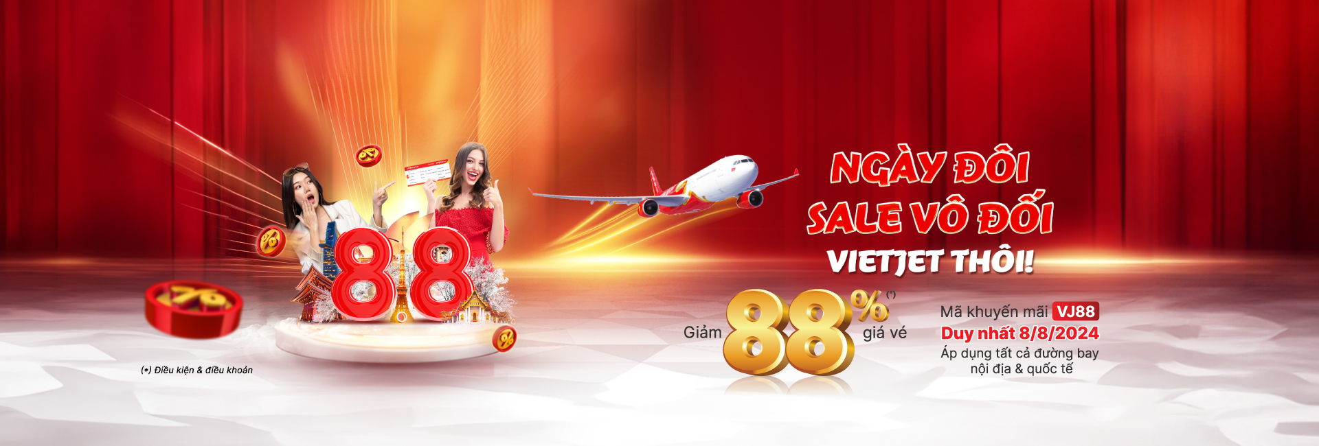 Ngày đôi, Sale vô đối, Vietjet thôi!
